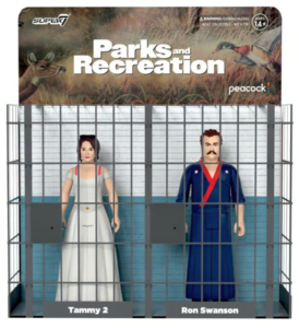 Parks and Recreation Ron and Tammy Wedding Night ReAction Figure Twin Pack Cheapest Pice Sale Online