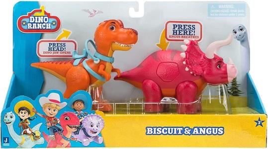 Dino Ranch Dinosauri con Funzione, Biscuit e Angus Sale Sast