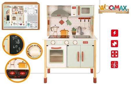 Cucina in Legno Giocattolo per Bambini - Cucina Luci e Suoni alta 104 cm Clearance With Credit Card