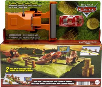 Disney Cars playset Corsa Acrobatica in Fuga da Frank, include 3 personaggi Outlet Cheap Pices
