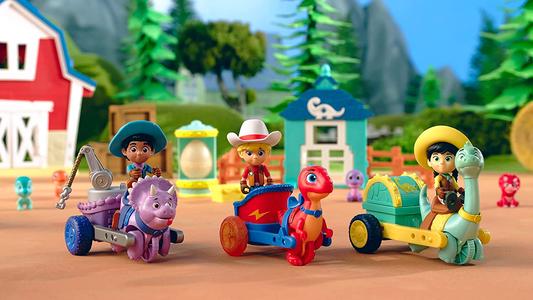 Dino Ranch Veicolo con Dinosauro e Personaggio Footlocker Finishline Online