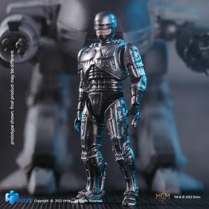 HIYA Exquisite Mini Series 1/18 Scale 4 Inch ED209 VS Robocop BattleDamage 2 Pack SDCC2022 Exclusive Online Online High Quality