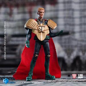 HIYA Exquisite Mini Series 1/18 Scale 4 Inch JUDGE DREDD Chief Judge Caligula Action Figure Classic For Sale