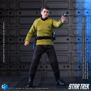 HIYA Exquisite Super Series 1/12 Scale 6 Inch STAR TREK 2009 Chekov Action Figure Cheap Sale Excellent