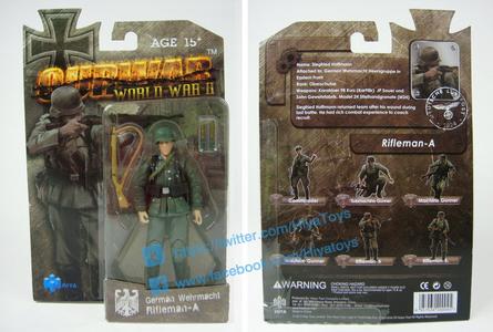 HIYA OURWAR Series 1/18 Scale 4 Inch MILITERY GERMAN WEHRMACHT RiflemanA Action Figure Shop Offer Online