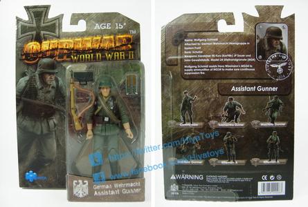 HIYA OURWAR Series 1/18 Scale 4 Inch MILITERY GERMAN WEHRMACHT  Assiastant Gunner Action Figure Cheap Real Eastbay