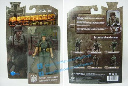 HIYA OURWAR Series 1/18 Scale 4 Inch MILITERY GERMAN WEHRMACHT  Submachine Gunner Action Figure Outlet Online Shop
