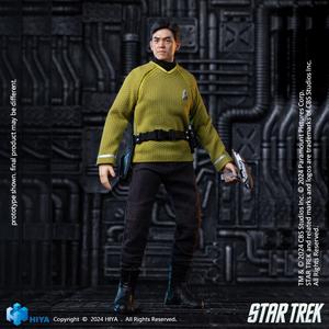HIYA Exquisite Super Series 1/12 Scale 6 Inch STAR TREK 2009 Sulu Action Figure Quality Free Shipping Low Pice