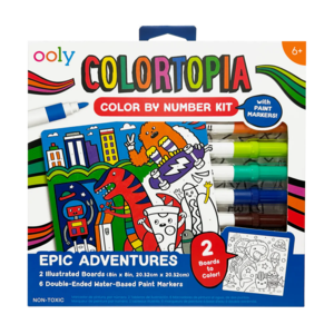 Colortopia Color By Number Paint Marker Kit - Epic Adventures Buy Cheap Footlocker Finishline
