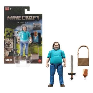 A Minecraft Movie Steve 4" Action Figure & Accessories Visa Payment Cheap Pice