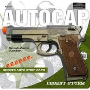 Desert Storm Autocap Toy Gun 9" Long Clearance 2025 Unisex