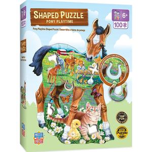 Pony Playtime - 100 Piece Shaped Puzzle Inexpensive For Sale