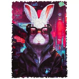 Pop-Art - Cyber Rabbit Wooden Puzzle - 250 Pieces Sale Shop Offer