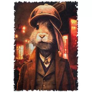 Pop-Art - Thomas Rabbit Wooden Puzzle - 250 Pieces Discount Shop Offer