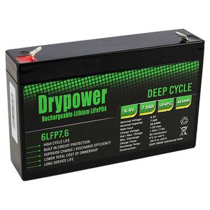 Drypower 6.4V 7.6Ah Lithium Iron Phosphate (LiFePO4) Rechargeable Lithium Battery - Up to 4 in Series Capable Discount Purchase