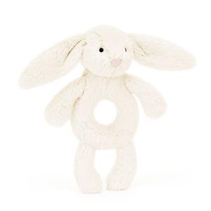 Bashful Black & Cream Bunny Ring Rattle Cheap Original
