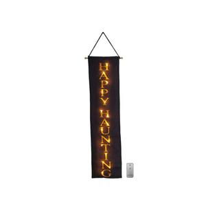 Happy Haunting Indoor/Outdoor Battery-Operated LED Lighted Wall Banner with Remote Control Footlocker Online