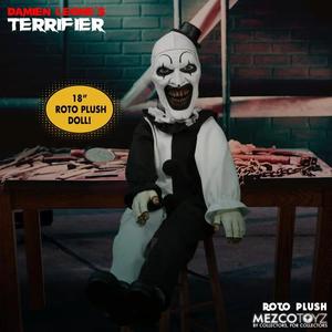 Terrifier Mezco Designer Series Art the Clown Roto 18" Plush Doll Largest Supplier For Sale