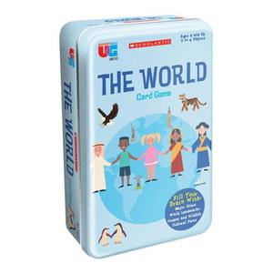 Scholastic The World Card Game Tin Outlet 2025 New