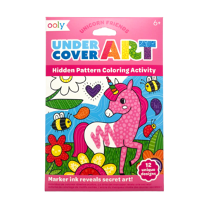 Undercover Art Hidden Pattern Coloring Activity Art Cards - Unicorn Friends Latest Collections Sale Online