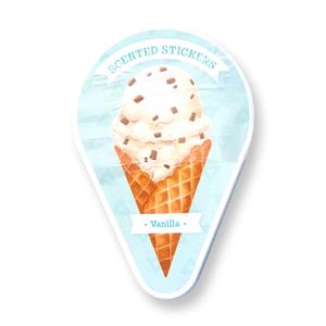 Scented Sticker Tin - Vanilla Ice Cream 2025 Unisex
