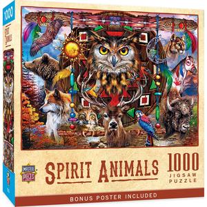 Tribal Spirit - Spirit Animals - 1000 Piece Puzzle Free Shipping Real