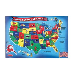 U.S.A. Map  Floor Puzzle - 51 Pieces Buy Cheap Free Shipping
