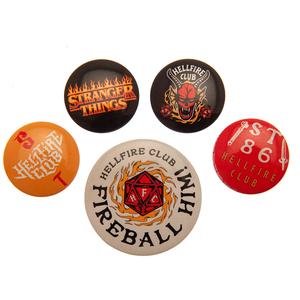 Stranger Things Hellfire Club Button Badge Set Pices Cheap Online