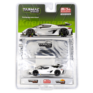 Tarmac Works - Koenigsegg Jesko Attack with Trading Card Pack – White Cheap Sale Good Selling