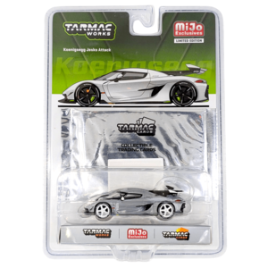 Tarmac Works - Koenigsegg Jesko Attack with Trading Card Pack – White *Chase* With Paypal Low Pice