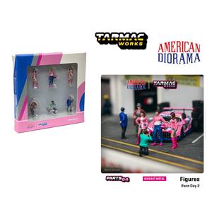 Tarmac Works x American Diorama - Race Day 2 Figures Sale 100% Authentic