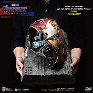 Beast Kingdom Avengers Endgame Master Craft Iron Man Mark-50 Battle Damaged Helmet Limited Edition Statue Clearance Ebay