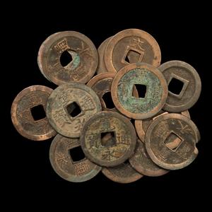 Lot of 16: Japan, Kan'ei Tsuho, 1 Mon, Low Grade - c. 1626 to 1738 - Edo Period Outlet Excellent