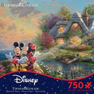 Thomas Kinkade Disney - Mickey & Minnie: Sweetheart Cove - 750 Piece Puzzle Low Pice Cheap Online