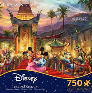 Thomas Kinkade Disney - Mickey and Minnie Hollywood - 750 Piece Puzzle 2025 New Cheap Pice