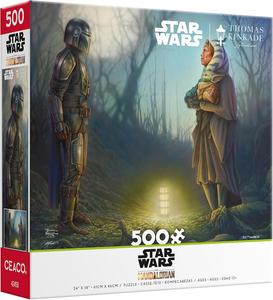 Thomas Kinkade Star Wars: The Mandalorian - Connection - 500 Piece Puzzle Cheap Sale Tumblr