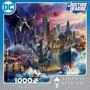 Thomas Kinkade DC Comics - Showdown at Gotham Pier - 1000 Piece Puzzle Online Online Clearance