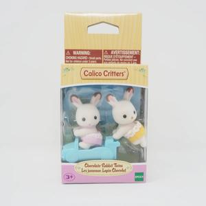 Calico Critters Chocolate Rabbit Twins Free Shipping Good Selling