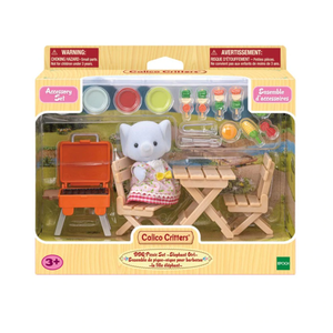 Calico Critters BBQ Picnic Set Elephant Girl Pay With Paypal