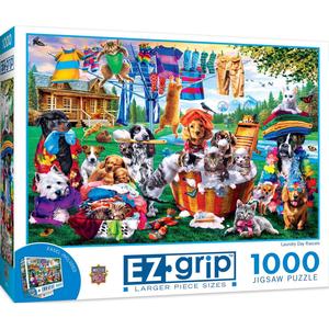 Laundry Day Rascals - 1000 Piece EZGrip Puzzle Sast For Sale