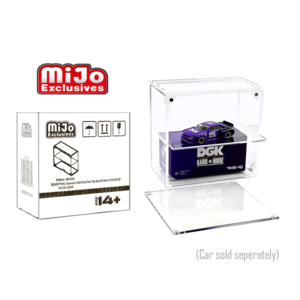 MJ Toys - Showcase 1:64 2 Cars Desk Top Collector Display Case (5″x2.5″x4.75″) Geniue Stockist