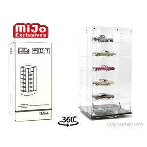 MJ Toys - Showcase 1:64 24-Cars Display Desk Top Spinner with Cover Display Case Clearance Tumblr