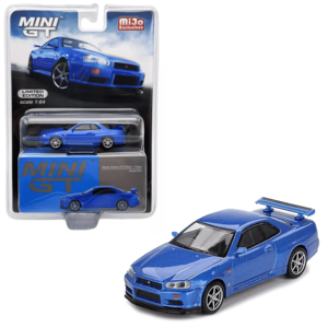 Mini GT - Nissan Skyline GT-R (R34) V-Spec – Bayside Blue Cheap Original