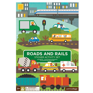 Sticker Activity Set- Roads and Rails Great Deals Cheap Pice