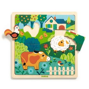 Djeco Wooden Puzzle - Puzzlo Farm Cheap Sale Collections