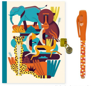 Djeco Secret Notebook and Pen - Owen Latest