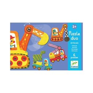 Djeco Puzzle Duo - Vehicles Free Shipping Fast Delivery