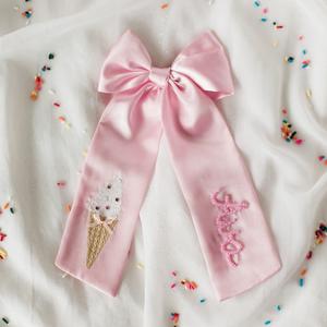 Ice Cream Bespoke Pearl Bow Buy Cheap Pice