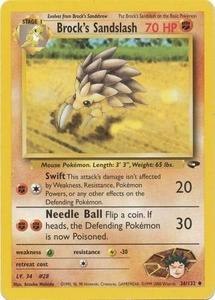 Pokemon - Brock's Sandslash - 36/132 - Uncommon Unlimited - Gym Challenge Series Ost Release Dates