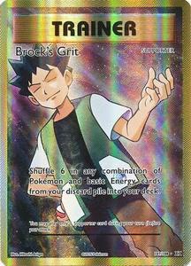 Pokemon - Brock's Grit - 107/108 - Full Art Ultra Rare - XY: Evolutions Series Free Shipping Low Shipping